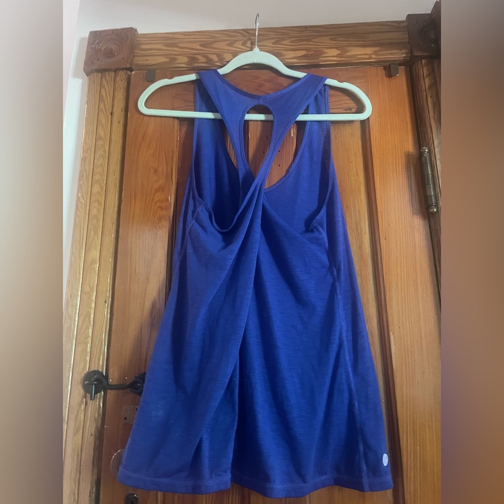 Lilly Pulitzer Blue Backless Sleeveless Tank Top